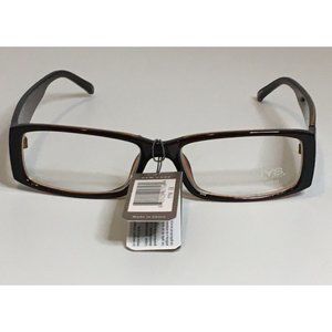 NYS COLLECTION GLASSES STYLE 1716 Brown Rectangle Clear Lens